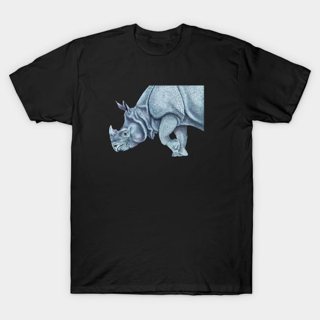 Rhinoceros T-Shirt by Tim Jeffs Art